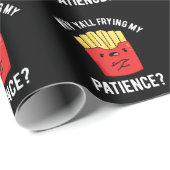 なぜ私の忍耐強さを揚げるパン暗いBG ラッピングペーパー (ロールコーナー)