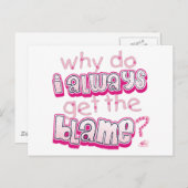 なぜ私はいつも非難のベビー ポストカード (正面/裏面)