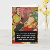 なぜ私はキッ来チヴィンテージに入ったおもしろい カード (黄色い花)