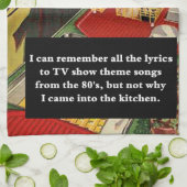 なぜ私はキッ来チヴィンテージに入ったおもしろい キッチンタオル (折り畳み)