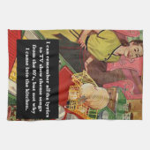 なぜ私はキッ来チヴィンテージに入ったおもしろい キッチンタオル (横)