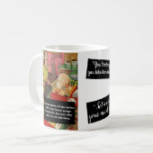 なぜ私はキッ来チヴィンテージに入ったおもしろい コーヒーマグカップ (正面左)