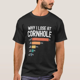 なぜ私はコーンホールで負けるのか Tシャツ