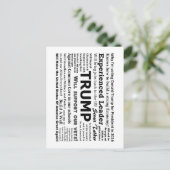 なぜ私はドナルド・トランプのために投票している ポストカード (スタンド正面)