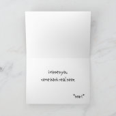 なぜ私を残しますか。 カード (内部)