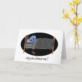 なぜ私を残しますか。 カード (黄色い花)