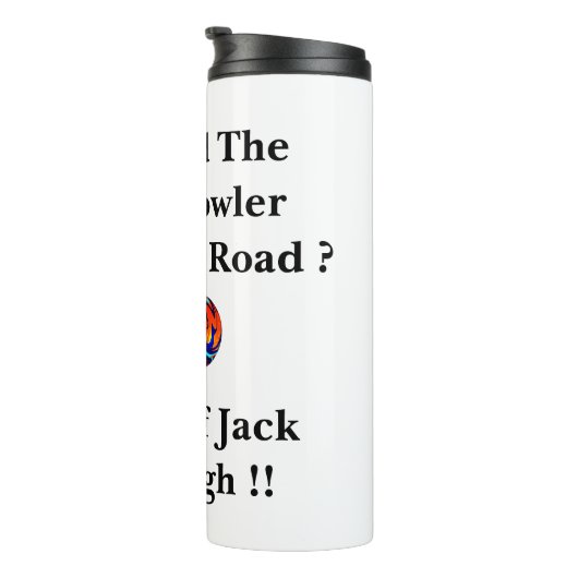 なぜ芝生のボウリングをする人、 クリケットの投手は道を横切った タンブラー (回転右)