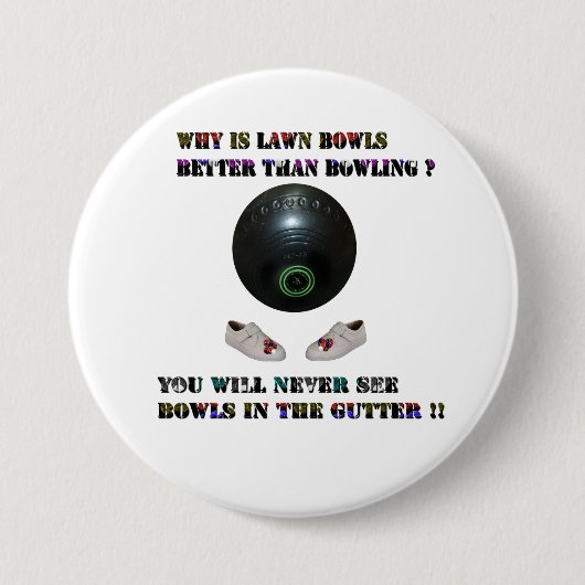なぜ芝生の椀のほうがボーリングより優れているのか 缶バッジ (正面)