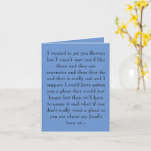 なぜ花を贈らなかったのかのカード カード (黄色い花)