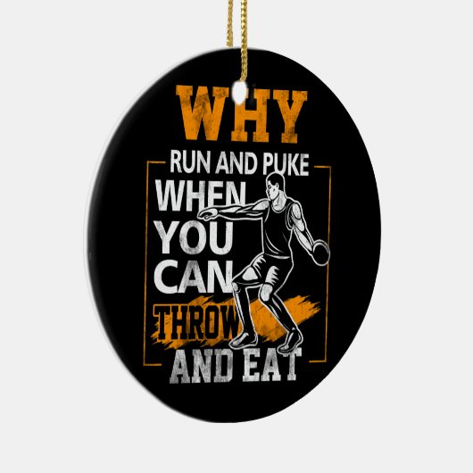 なぜ走とパクのディスカスの投げ溝のタック セラミックオーナメント (右)