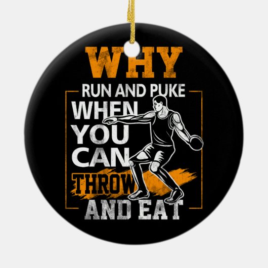 なぜ走とパクのディスカスの投げ溝のタック セラミックオーナメント (裏面)