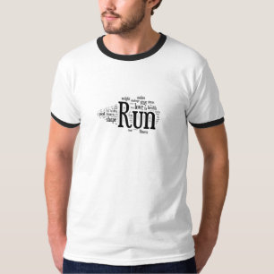 なぜ走られるIか。 私はランナーです Tシャツ
