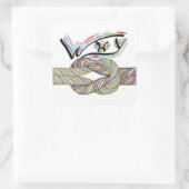 「なぜ違う」は無限のステッカー スクエアシール (バッグ)