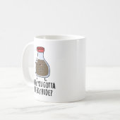 なぜ醤油パンおもしろいを作る コーヒーマグカップ (正面左)