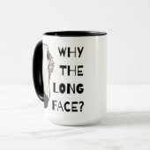 なぜ長い顔ボルゾイドッグ マグカップ (正面左)