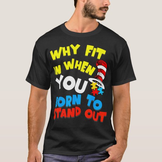 なぜ馴染む必要があるのか ドクター・ティーチャー・キャット・イン・ザ・ハット クール オチズム A Tシャツ (正面)