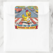 なぜ鶏が道路を渡ったのか知っている スクエアシール (バッグ)