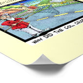 なぜ鶏の十字路は無かった?ポスおもしろいター ポスター (角)