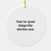 なぜ2028年に完全投票 セラミックオーナメント (裏面)