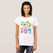 なぜ6は7を怖がったのか 面白い数学Tシャツ Tシャツ (正面フル)