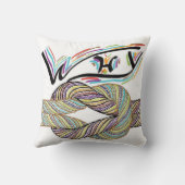 「なぜ」は無限の装飾用クッション クッション (裏面)