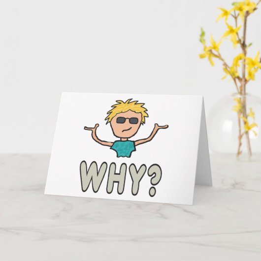 なぜ? カード (黄色い花)