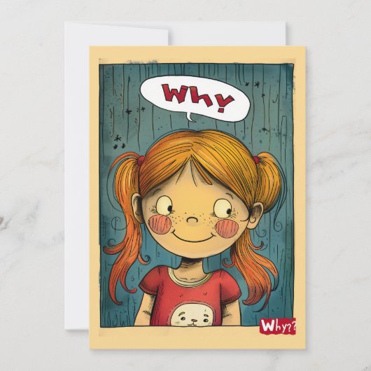 なぜ？ 招待状 (正面)