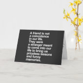 なぜ「私たち」は「友達」で、私は「あなた」のためにここにいるのか カード (黄色い花)