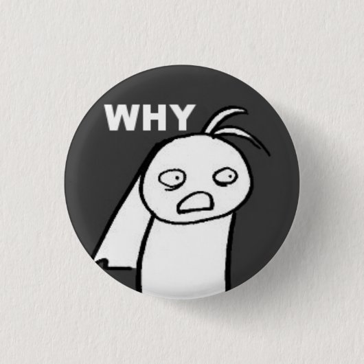 なぜ 缶バッジ (正面)