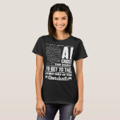 なぜAIは道路計算機科学を横断した Tシャツ (正面フル)