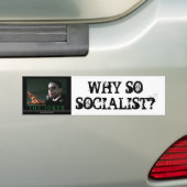 なぜSOSOCIALISTか。 バンパーステッカー (車上)