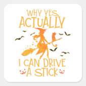 なぜYesが実際に私はスティックのハロウィーンのウィットを駆動することができる スクエアシール (正面)