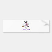 なぜYesが実際に私は棒を駆動することができる バンパーステッカー (正面)