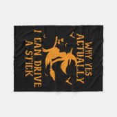 なぜYes実際に私はスティックのハロウィーン202を駆動することができる フリースブランケット (正面(横))