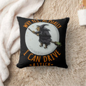 なぜYes実際に私はスティックの魔女を駆動おもしろいできる クッション (ブランケット)