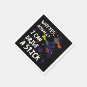 なぜYes実際に私はスティックの魔女を駆動おもしろいできる スタンダードカクテルナプキン (角)