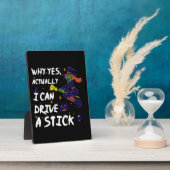 なぜYes実際に私はスティックの魔女を駆動おもしろいできる フォトプラーク (側面)