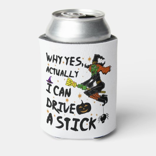 なぜYes実際に私はスティックの魔女を駆動おもしろいできる 缶クーラー (缶裏面)