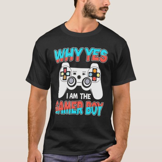 なぜYes私はゲーマー男の子の女性コンソールのビデオゲーム Tシャツ (正面)