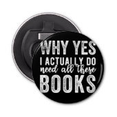 なぜYes、私は実際にこれらの本を必要としている 栓抜き (正面)