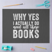 なぜYes、私は実際にこれらの本を必要としている 薄葉紙 (クラフト)