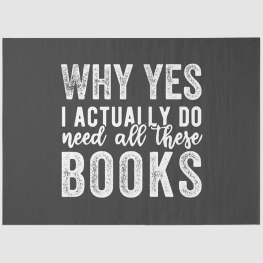 なぜYes、私は実際にこれらの本を必要としている 薄葉紙 (正面)