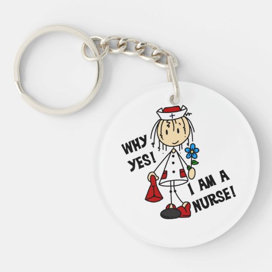 なぜYesIはナース キーホルダー (正面)