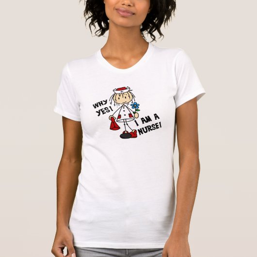 なぜYesIはナース Tシャツ (正面)