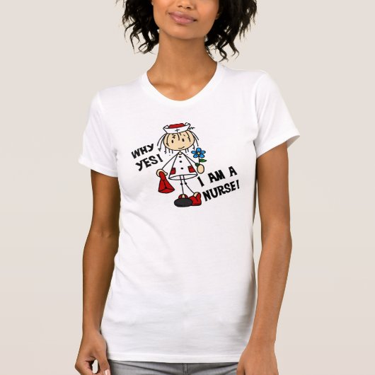 なぜYesIはナース Tシャツ (正面)