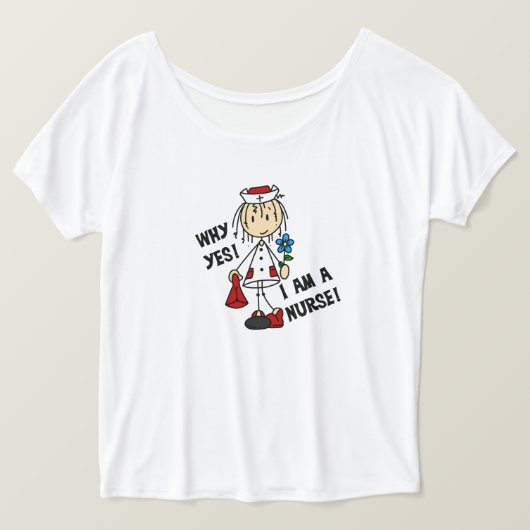 なぜYesIはナース Tシャツ (デザイン正面)