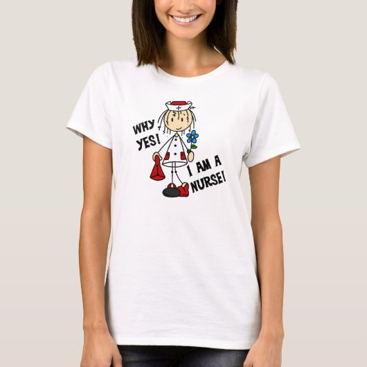 なぜYesIはナース Tシャツ (正面)