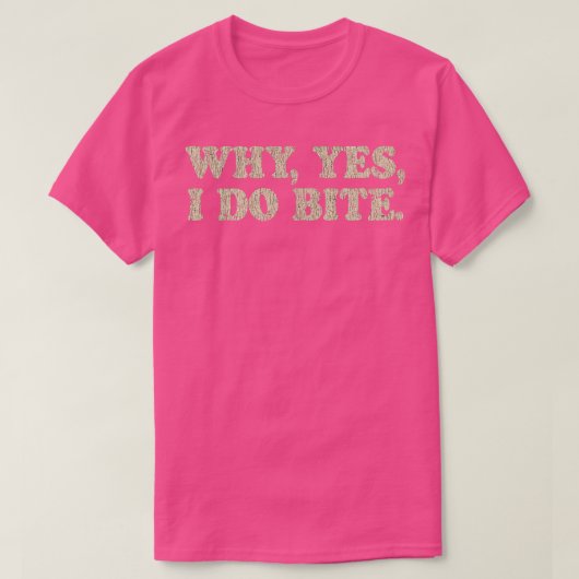 なぜYesI Bite 1975 Tシャツ (デザイン正面)