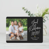 なぞなぞおめでとう新年の写真カード シーズンカード (スタンド正面)