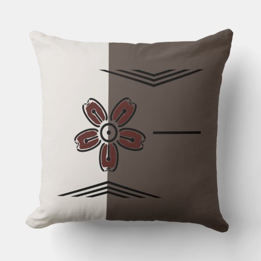 なだめるようなさくらんぼブロッサムアーストーン装飾用クッション クッション (正面)